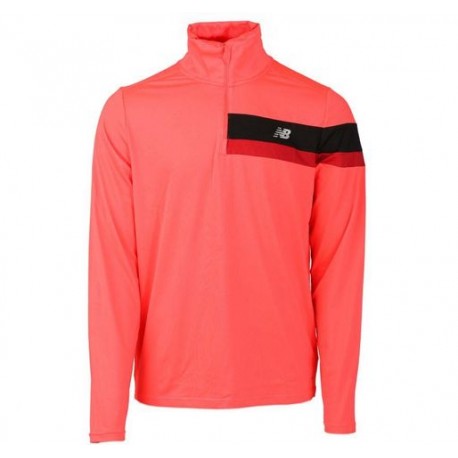 REMERA ML ACCELERATE HALF ZIP MT23227ERE NEW BALANCE