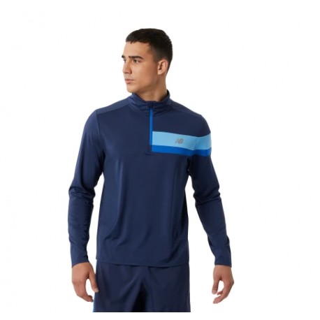 REMERA ML ACCELERATE HALF ZIP MT23227NGO NEW BALANCE