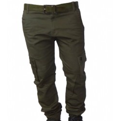 PANTALON CARGO C/PUNO GABARDINA ESMERILADA