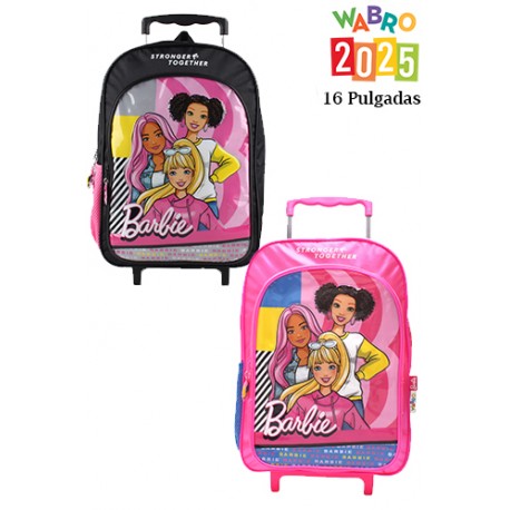 MOCHILA 16 PULG CARRO BARBIE AMIGAS WABRO