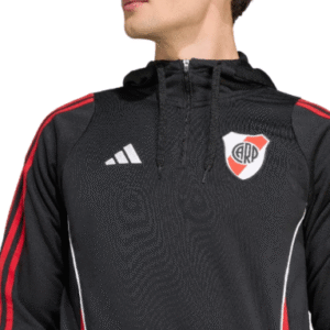 BUZO DE ENTRENAMIENTO CON CAPUCHA DE RIVER PLATE TIRO 25