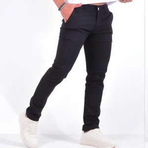 PANTALON CHINO DE GABARDINA NEGRO