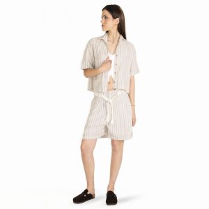 CHAQUETA LINO RAYADO