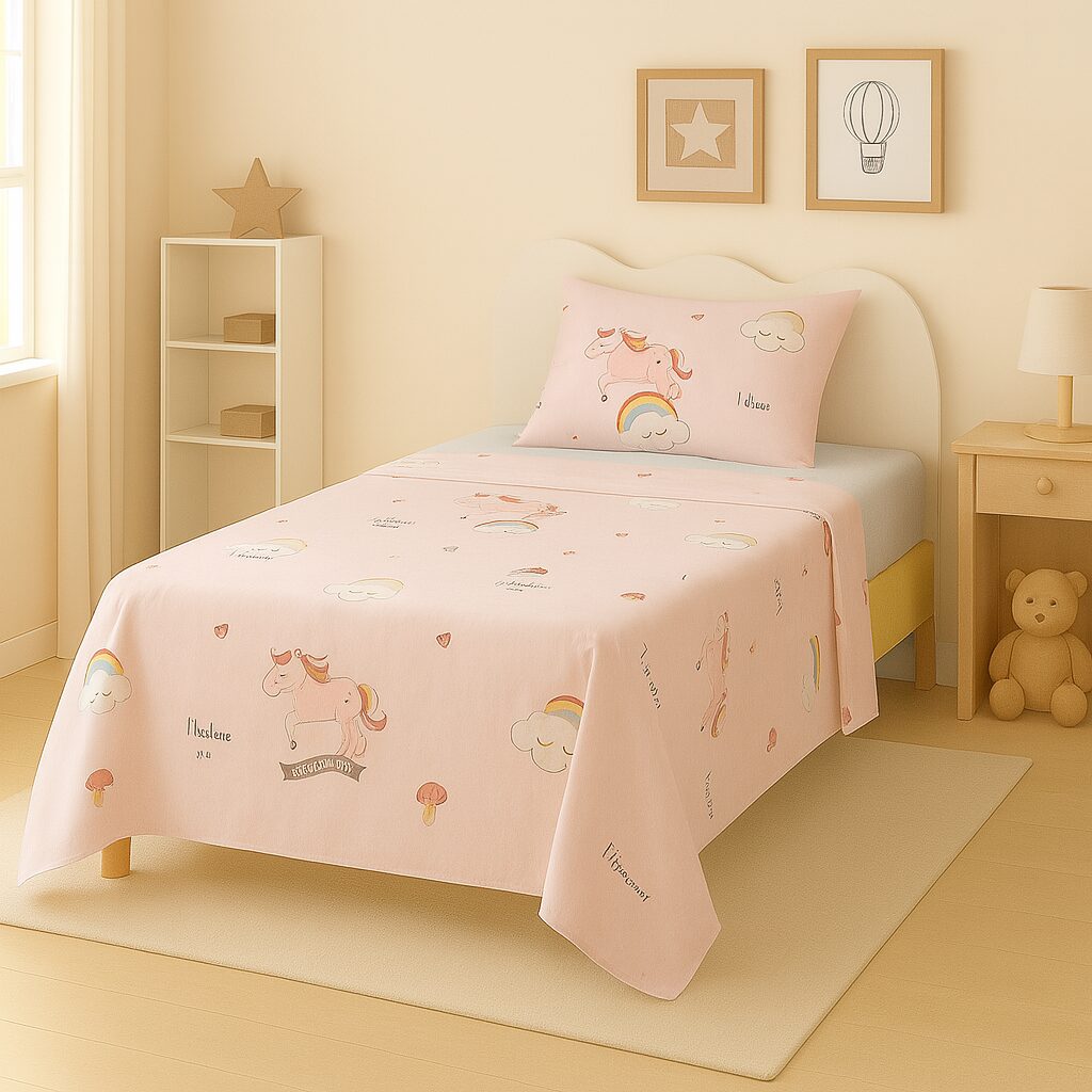 JUEGO DE SÁBANAS INFANTIL 1 1 /2 PLAZA 180 HILOS 100% ALGODÓN - Image 5