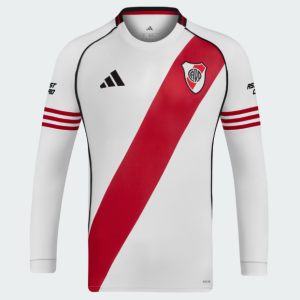 CAMISETA ADIDAS TITULAR RIVER PLATE 25/26 MANGA LARGA ADULTO