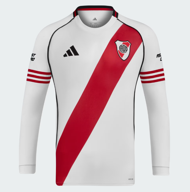 CAMISETA ADIDAS TITULAR RIVER PLATE 25/26 MANGA LARGA ADULTO
