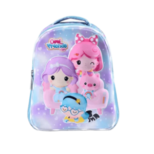 MOCHILA 14 PULG ESPALDA NENA FRIENDS 3D