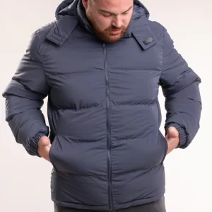 CAMPERA CON CAPUCHA DESMONTABLE BOLSILLO INTERIOR 2XL AL 4XL