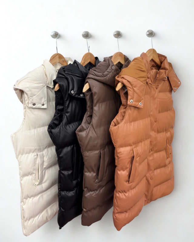 CHALECO LARGO CAPUCHA DESMONTABLE AJUSTABLE - Image 3