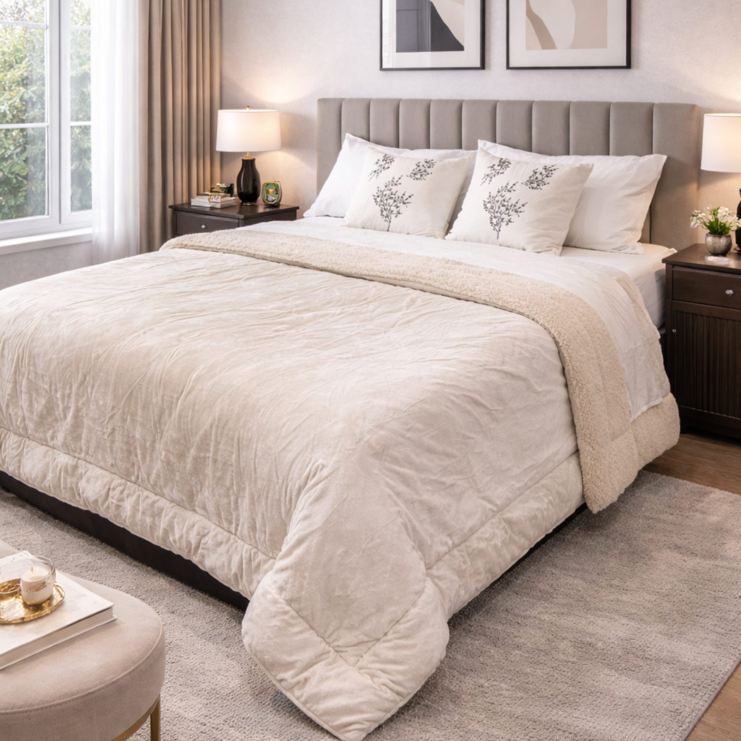 EDREDON FLANNEL KING